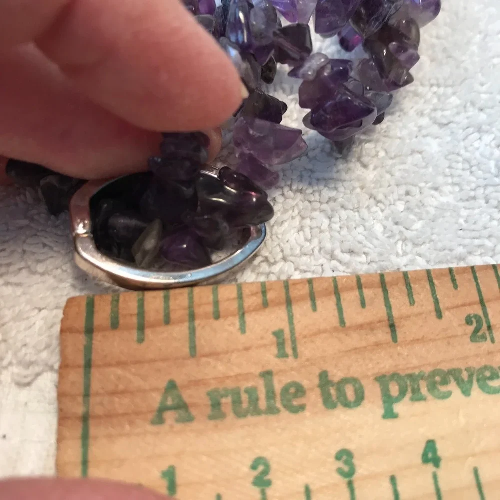 Avon 2006 Semi-Prercious‎ Chip Necklace Amethyst